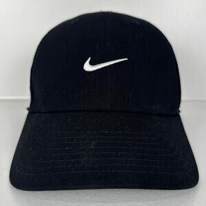 Nike Dri-FIT Swoosh Hat Black Club Cap M/L